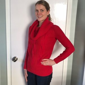 ‼️REDUCED‼️ Liz Claiborne Red Cowl Neck Sweater
